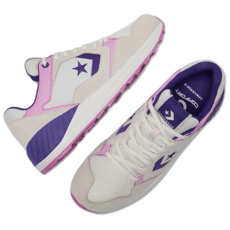 Converse WAVE TRAINER Comfortable and Versatile Shock-Absorbing Durable Running Shoes Unisex White
