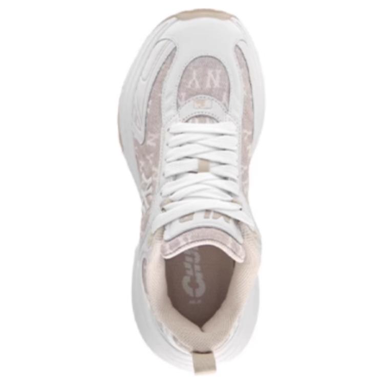 MLB New York Yankees Abrasion Resistant Height Increasing Low top Chunky Sneakers Unisex White 3ASHW065N-50BGS