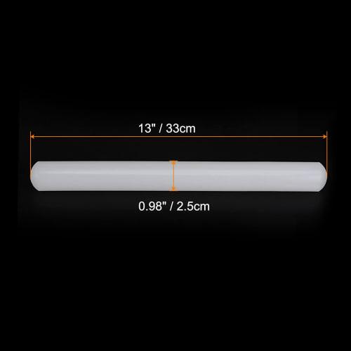 uxcell Fondant Rolling Pin, 33cm x 2.5cm, PP Plastic Non-Stick Fondant Roller, Dough Roller, Kitchen Decorating Tool for Fondant, Cookies, Pastries, P