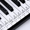 Piano Keyboard Stickers Colorful Bigger Letter Removable for 88/61/54 Key