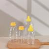 Transparent Reusable Plastic Honey Bottles Squeeze Honey Bottle Container Holder With Lid For Storing And Dispensing Honey Jar