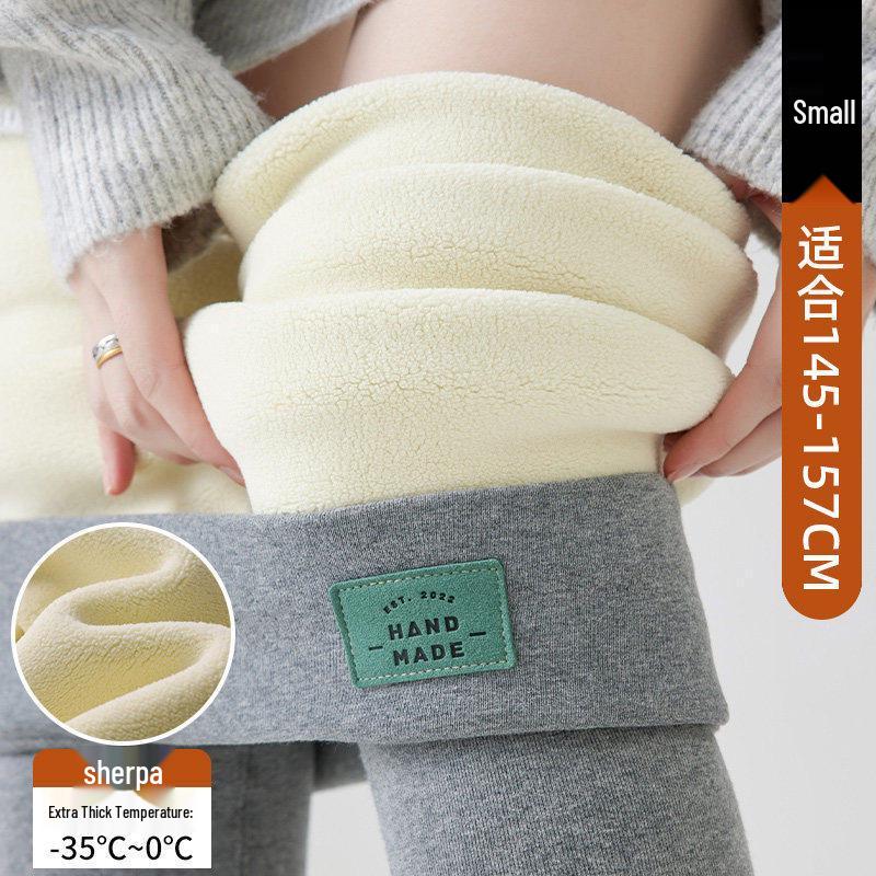 2025 New Winter Gray Plus Velvet Cotton Pants for Tall Women – Soft, Skin-Friendly, and Warm Base Layer