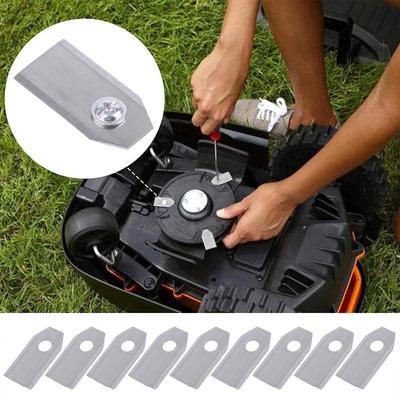 9Pcs Replacement Robotic Lawnmower Blades Lawn Mower Cutting Blades Set Compatible for ECOVACS High-Performance Cutting