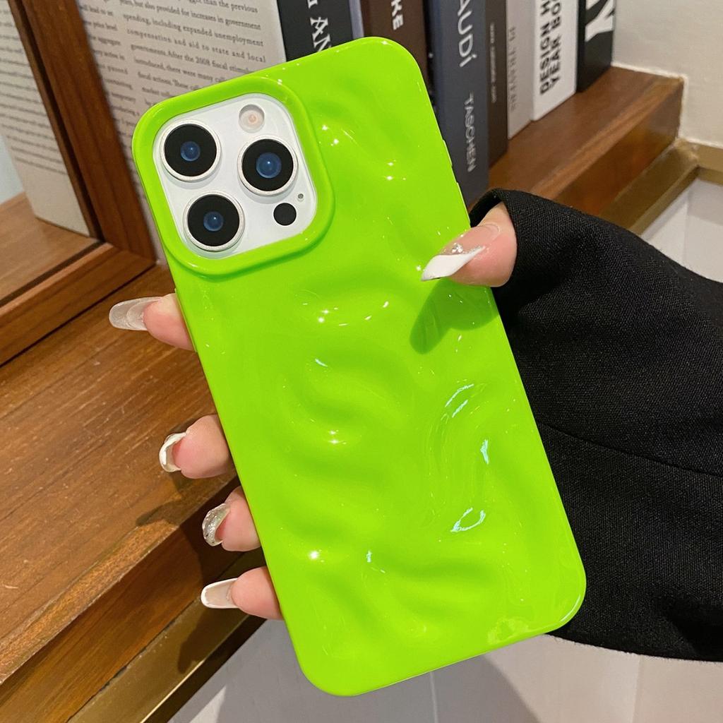 Explosive Jelly Solid Color Meteorite Pattern Phone Case Protective Cover All Inclusive for Apple for IPhone 17 Promax/16