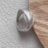 Sterling Silver Niche Design Open Ring: Korean Style, Stackable, Colorfast, Light Luxury