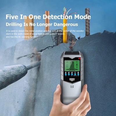 5 In 1 Stud Finder Undeground Sturs Wall Scanner Metal Detector LCD Display Portable Wood Electric Cable Wires Depth Tracker