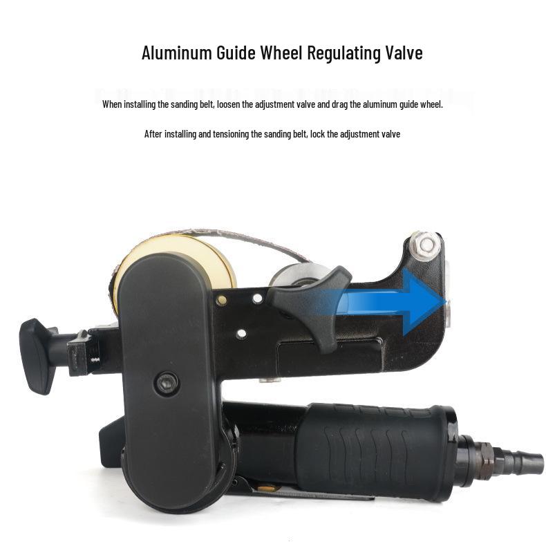 Pneumatic Stainless Steel Belt Grinder for Wire Drawing and Rust Removal