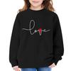 Kinder Langarm Lockerer Pullover Buchstabenaufdruck Rundhals Sweatshirt