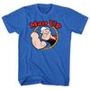 Popeye Der Seemann Zeichentrick Popeye Spruch Reiß dich zusammen Faust Hoch Herren T-Shirt
