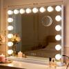 Hollywood Style LED Makeup Mirror: Color Adjustable, High Brightness, Smart Desktop Vanity, Wall Mountable