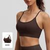 Can wear mesh back sports underwear women's running sexy hollow fitness bra shock-proof gathering yoga vest