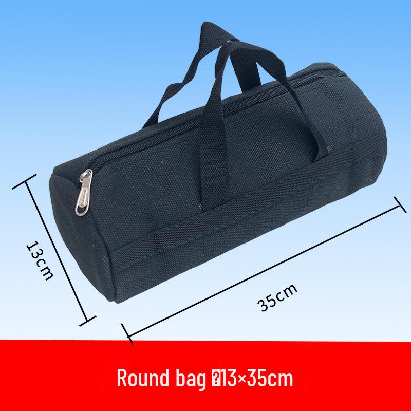 Large Capacity Thickened Canvas Electrician and Auto Repair Tool Bag