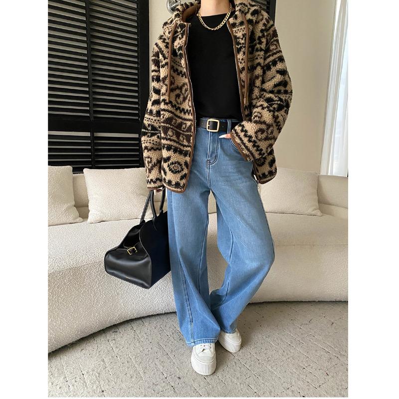 Sinan Plus Velvet Wide-Leg Slimming Jeans SN8512 29