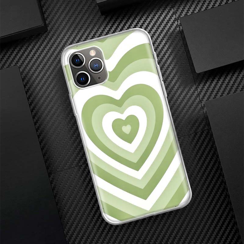 

Heart Circle Phone Case For Apple iPhone 17 Air 16 15 Plus 14 + 13 Mini 12 11 Pro Max 7 8 SE 16Max Soft Shell Cover Coque 17 Air iPhone 16 Pro