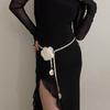 Premium Flower Waist Chain Women'S Dress Waist Thin Belt Decoration Trendy