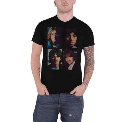 The Beatles Unisex Adult White Album Faces T-Shirt