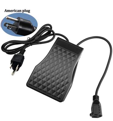 Wytrzymały przełącznik nożny narzędzia czarny do narzędzi obrotowych wtyczka amerykańska