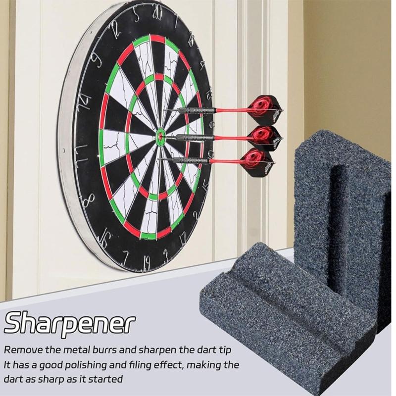 Dart Grinding Stone V Shaped Dart Point Sharpener Portable Dart Sharpening Sand Stones Stick Rod Sharpener Enduring