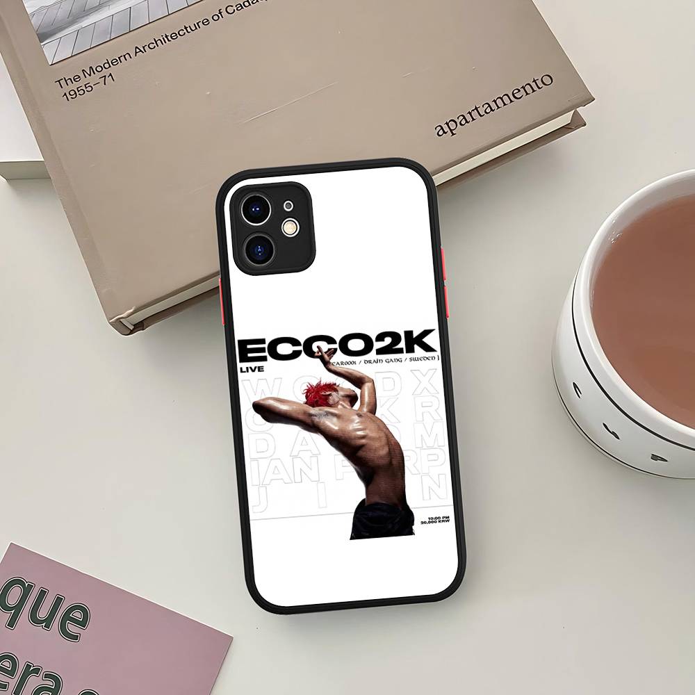 Drain Gang Ecco2k Rapper Phone Case For IPhone 16 15 14 13 12 11 Pro Max 7 8 6 6s Plus Matte Cover