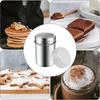 1PC Powdered Sugar Vibrating Sieve with Lid Cinnamon Icing Jar Fine Mesh with Lid Baking Soda, Cocoa, Cornstarch, Coffee