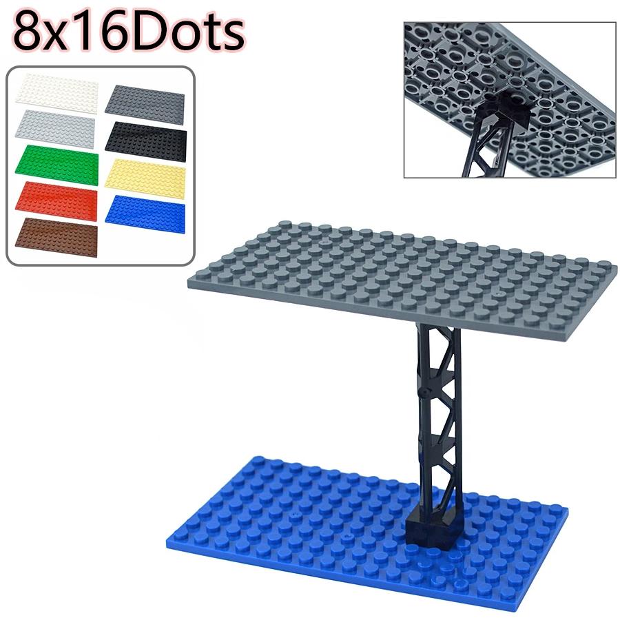 6Pcs MOC 8x16 Dots Thin Building Block Base Plate 92438 High-Tech Educational Bricks Toy