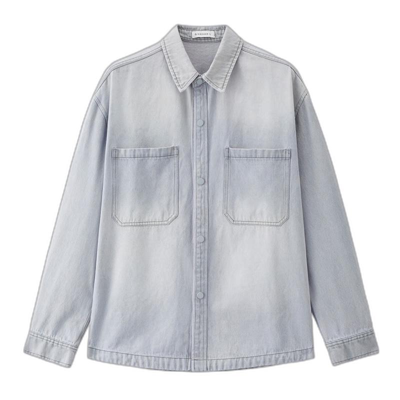 Giordano Men s Loose Fit Washed Denim Jacket M