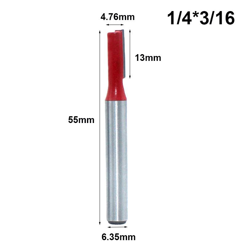

Carbide Router Bit: 1/4 & 1/2 Shank, Single & Double-Edge, Extended Straight Knife for Woodworking & Carving