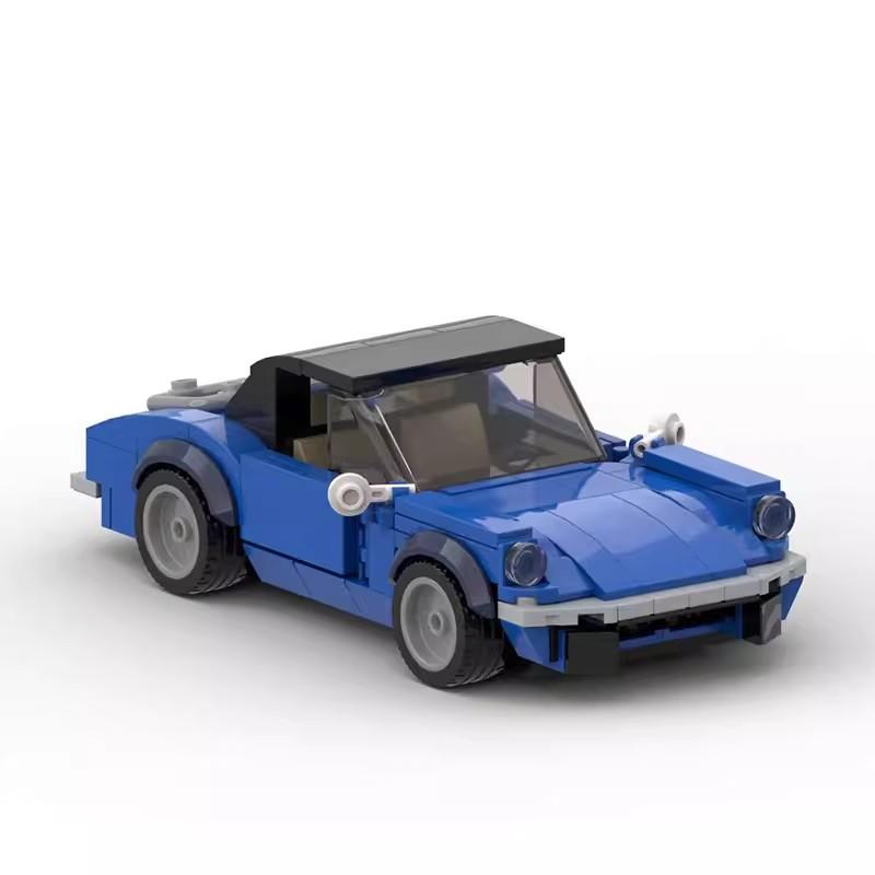 Technical Car MOC 1971 Spitfire Cabriolet Speed Vehicles Sets Building Blocks Toys For Children Christmas Gift
