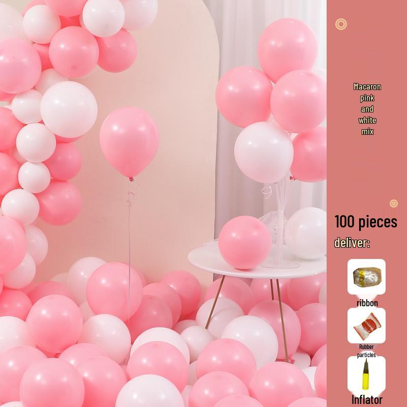 Pink Macaron Balloons: Non-Toxic Birthday Decor for Kids' Parties