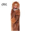Lightweight Velvet Gown Animal Wearable Blanket Hoodie for Women, Oversized Flannel Sweatshirt Soft Loungewear Blanket, Button-Up Cosplay Cape
