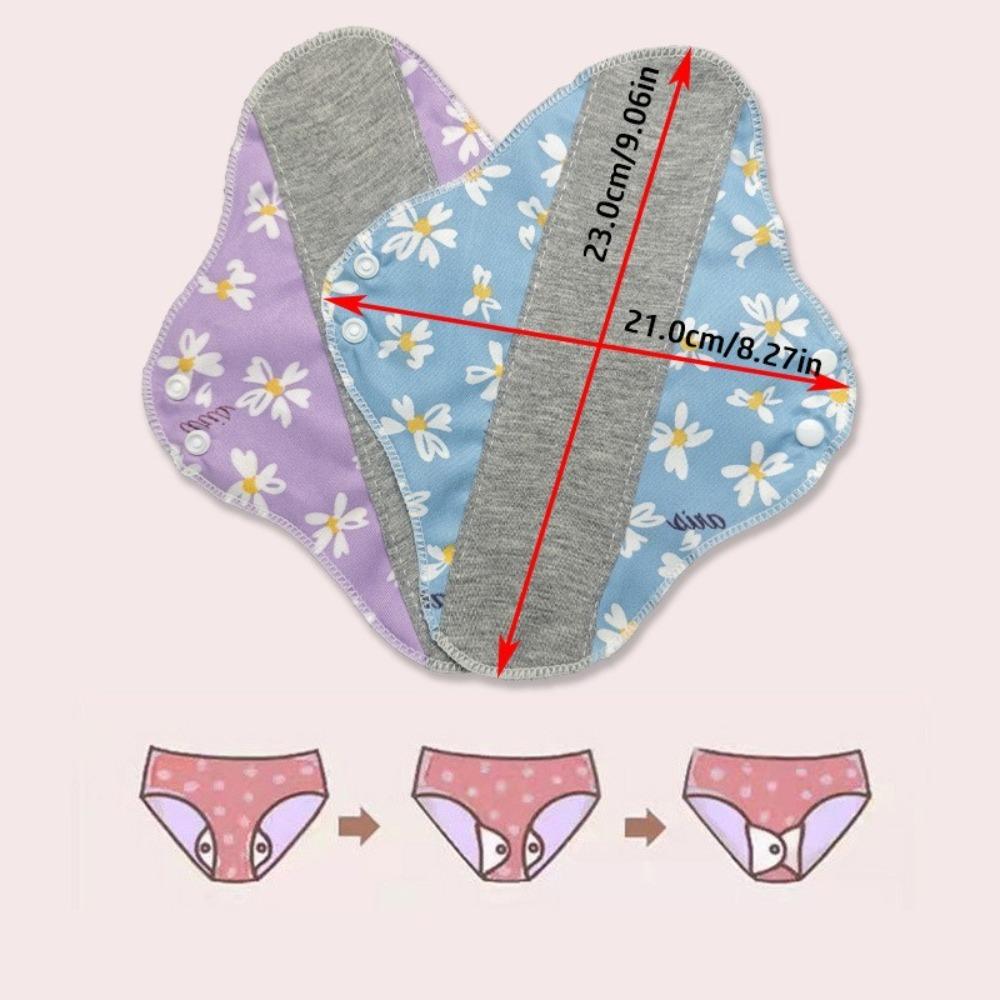 Reusable Adult Diaper Cotton Panty Liners Durable Menstrual Cloth Sanitary