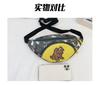 Canvas Crossbody Trendy Bag For Boys Adorable Dinosaur Kids Chest Bag Breathable Nylon Lining