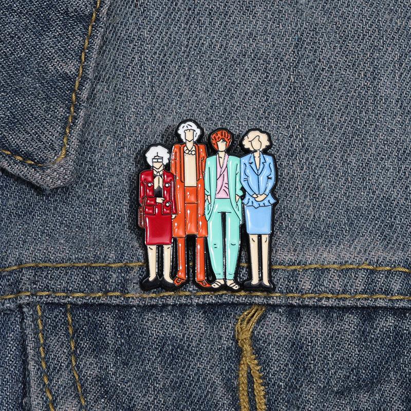 Cute Cartoon Ghost Brooch Anime Movie TV Peripheral Fun Badge Character Decoration Pin Accessory for Clothes Bags