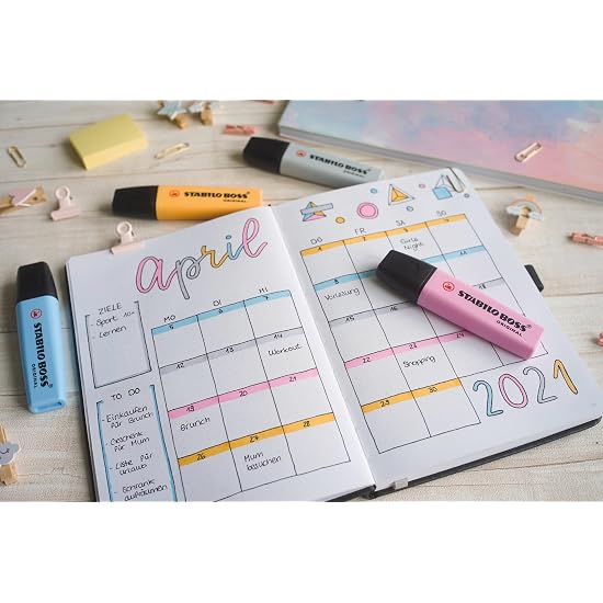 STABILO BOSS Resaltador Pastel Set de 4 Colores 70-4-4