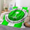1PC Saudi Senior National Football Team Patterned Flannel Blanket Suitable For All Seasons for Home Decor Warmth and Comfort Gifts Holiday Present