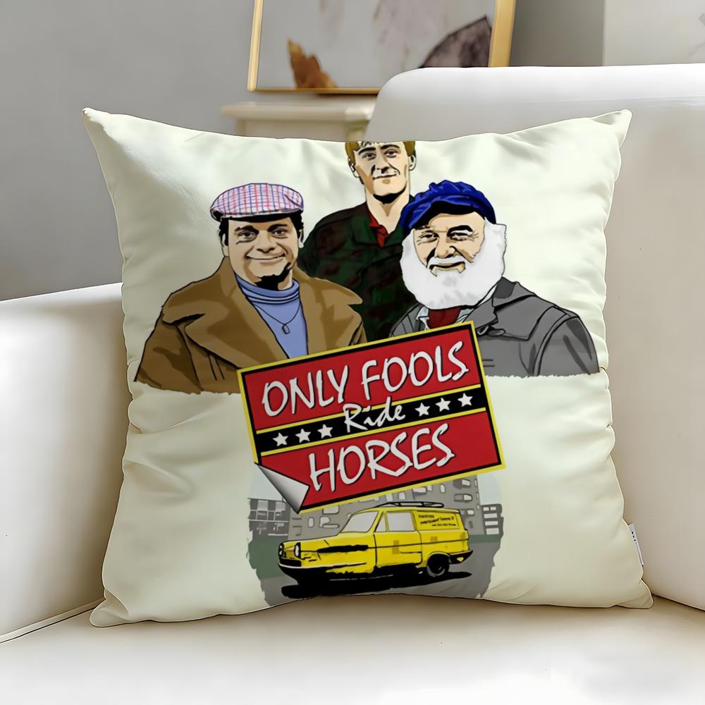 TV series Only Fools And Horses Cushion Cover Soft  EasyWash Pillow Case  Versatile for Couch Bed Travel and Office