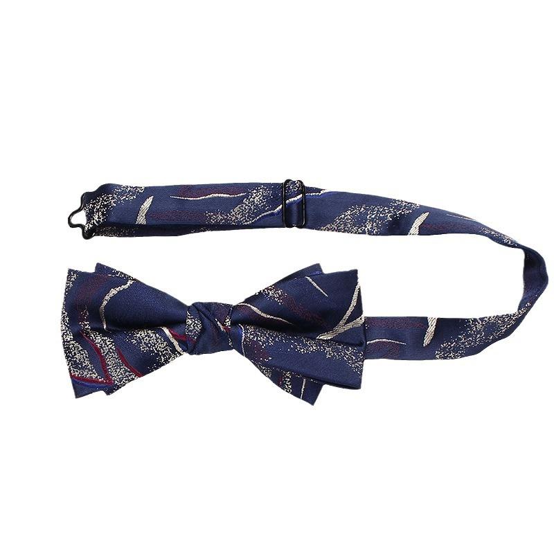 Men'S Wedding Dress Bow Tie Wedding Dress Shooting Chinese Personality Burgundy Bow Tie Double Bow Tie