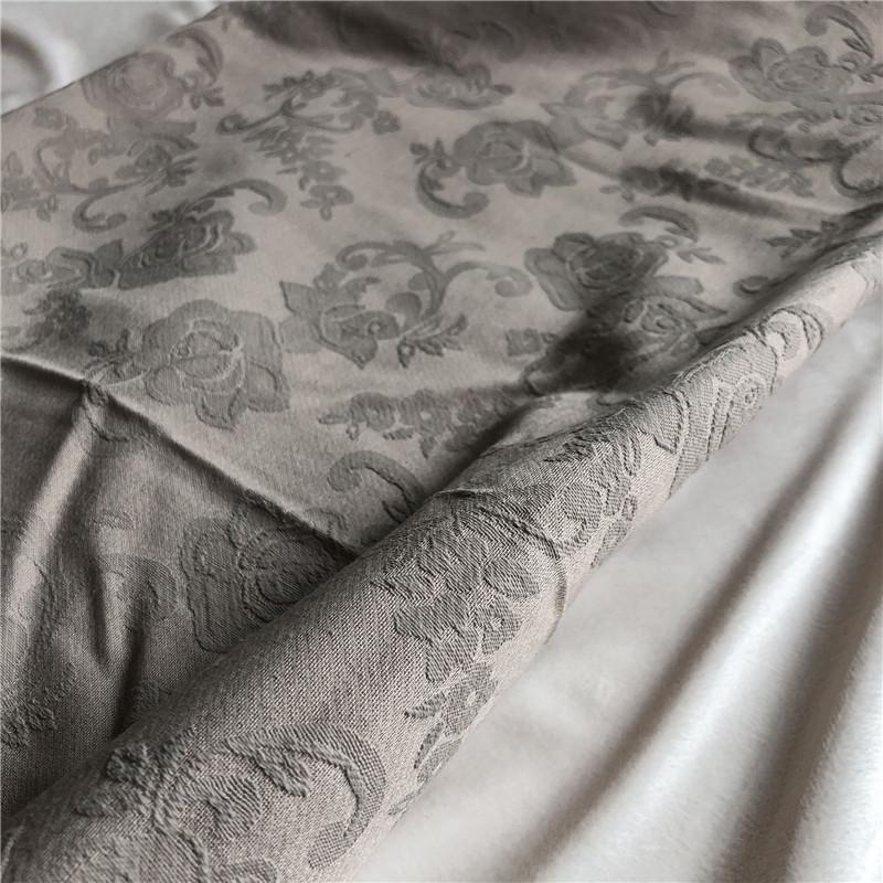 Autumn/Winter Thickened Double-Sided Cotton Linen Jacquard Hanfu Robe Dress Fabric