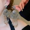 Elegant Tassel Long Earrings: European & American Fashion, High-End Prom & Evening Goddess Style.