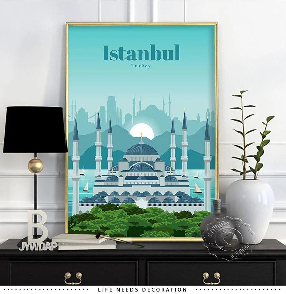 World City Travel Poster, Japan Tokyo Osaka Poster, Spain Madrid Watercolor Print, Florence Milan Santiago Chicago Wall Decor No Frame