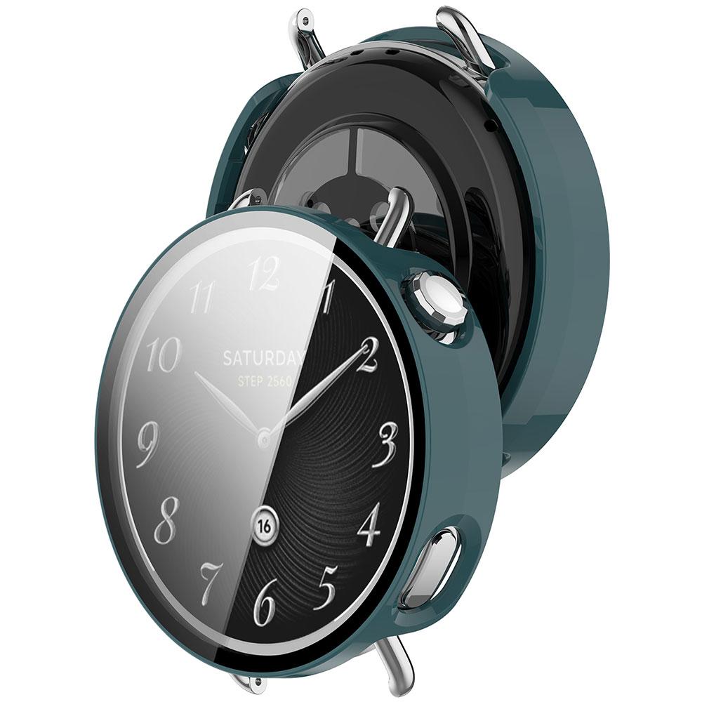 Защитный чехол для ПК + Закаленное стекло Для Xiaomi Watch S4 41 мм Противоударный Жесткий Бампер Чехол Смарт-часы Запасная Крышка Xiaomi Watch S4 41mm зелёный
