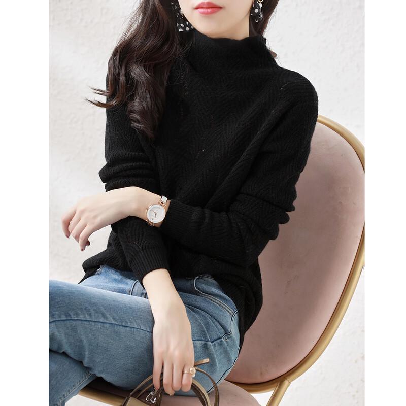 Firstview Women's Elegant Long-Sleeve Knit Sweater