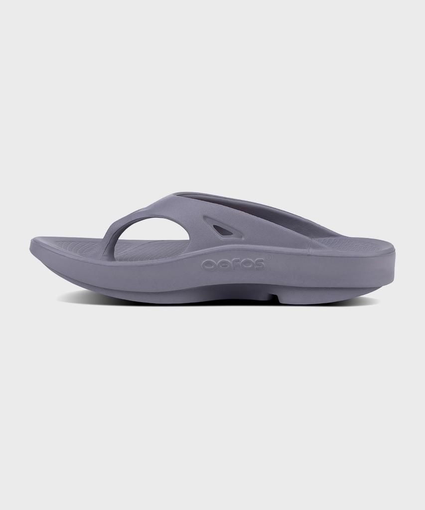 Oofos [Ooriginal] Ciemnoszare Klapki Unisex