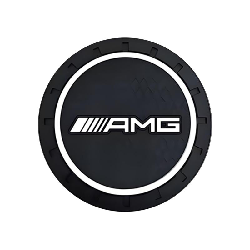 For MERCEDES BENZ AMG W203 W205 W206 W166 X253 C180 X205 PVC Car Coasters Water Cup Slots Non-Slip Mat Water Cup Pad Accessories OX9