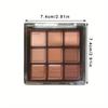 2025 Mocha Chocolate 9 Colors Eyeshadow Palette Matte Pearly Glitter Finish Makeup Chocolate Eye Shadow Palette