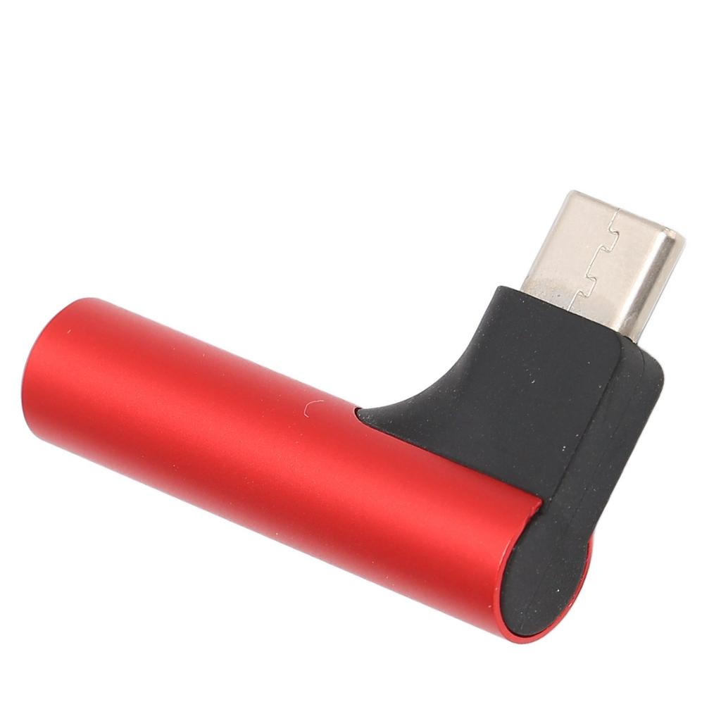 USB C to 3.5mm Sound Headphone   Adapter Type C     Stereo Mic HiFi Right Angle Dongle for Earphone