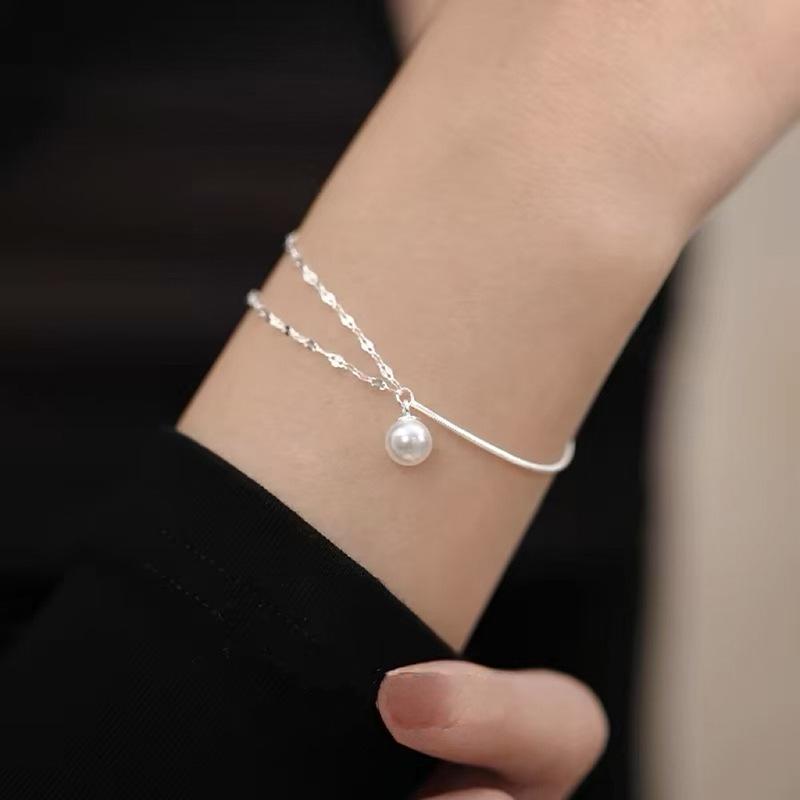 

Gypsophila Double Layer Pearl Bracelet for Women - Exquisite Luxury Beaded Jewelry Design