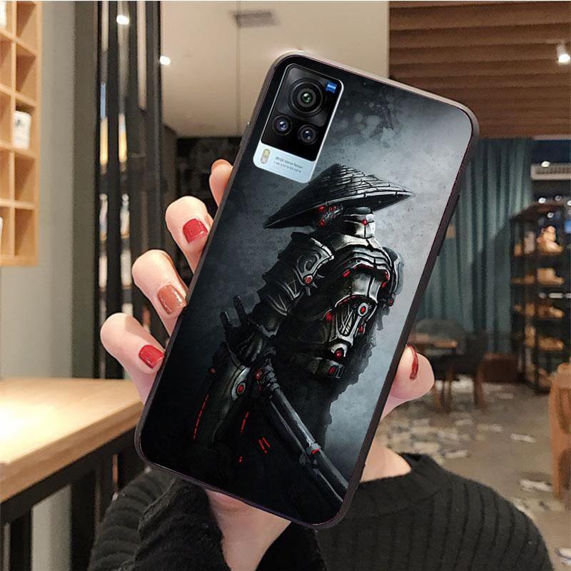 

Чехол для телефона японский самурай ниндзя для VIVO V21E V21 V23 V23E V2109 Y53S Y33S Y55 Y76 Y31 Y21 Y72 Y01 Y21S Y11S VIVO V21E 4G