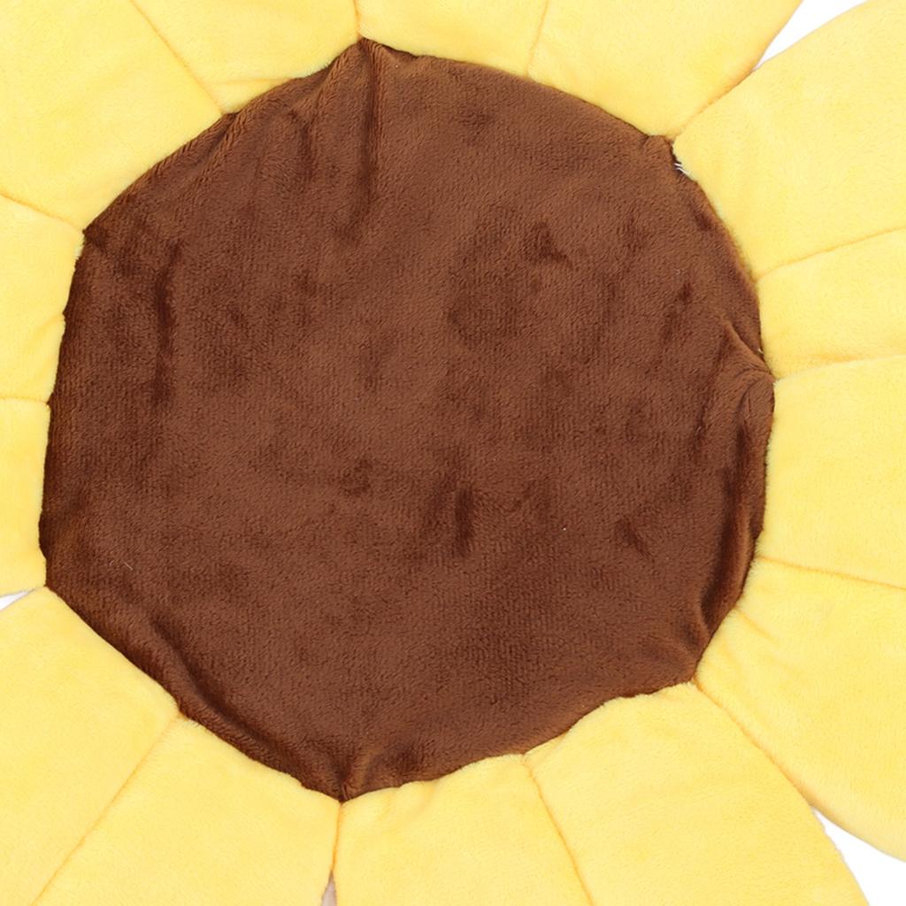 Sunflower Baby Bath Head Support Soft Skin Friendly Short Plush Sponge Flower Bath Pad for Shower Room