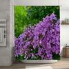 Delightful Lavender Shower Curtain Purple Bloom Floral Decor Waterproof Fabric for Bathroom Perfect Gift Idea